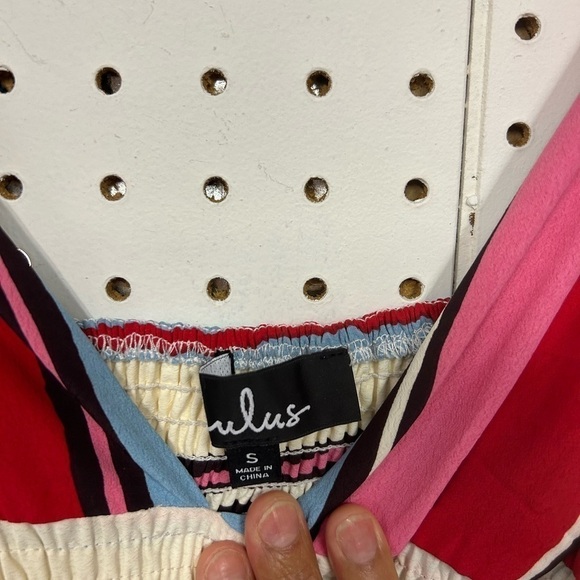 Lulu’s Andi Pink and Light Blue Multi Stripe Sleeveless Maxi Dress - Picture 9 of 9